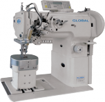 Global LP 1646-XLH  Двухигольная колонковая промышленная швейная машина с челноками 2 XXL