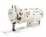 GLOBAL WF-1516 Двухигольная промышленная швейная машина с тройным продвижением без отключения игл